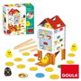 Goula Jeu d'adresse et d'habileté Happy Chickens en bois - Jeu de société pour enfants de 3 à 5 ans - Retirer les bâtons pour trouver les poussins