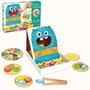 Goula - Jeu d'adresse en bois Hungry Monster - Prépare la pizza avant que le monstre ne la mange - De 3 à 5 ans - Multilingue