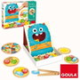 Goula - Jeu d'adresse en bois Hungry Monster - Prépare la pizza avant que le monstre ne la mange - De 3 à 5 ans - Multilingue