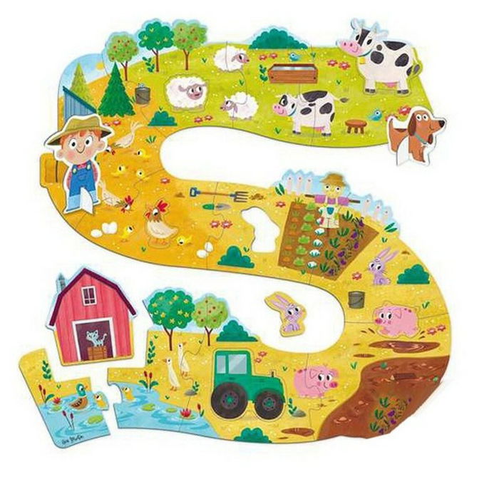 Puzzle Bébé Ferme XXL Goula 53176 (17 pcs)