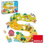 Diset - Puzzle XXL en Carton La Ferme, 17 Pièces Grandes, 2 Figures, Jouet Éducatif pour Enfants de 2 à 4 Ans