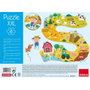 Diset - Puzzle XXL en Carton La Ferme, 17 Pièces Grandes, 2 Figures, Jouet Éducatif pour Enfants de 2 à 4 Ans