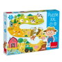 Diset - Puzzle XXL en Carton La Ferme, 17 Pièces Grandes, 2 Figures, Jouet Éducatif pour Enfants de 2 à 4 Ans