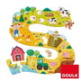 Diset - Puzzle XXL en Carton La Ferme, 17 Pièces Grandes, 2 Figures, Jouet Éducatif pour Enfants de 2 à 4 Ans