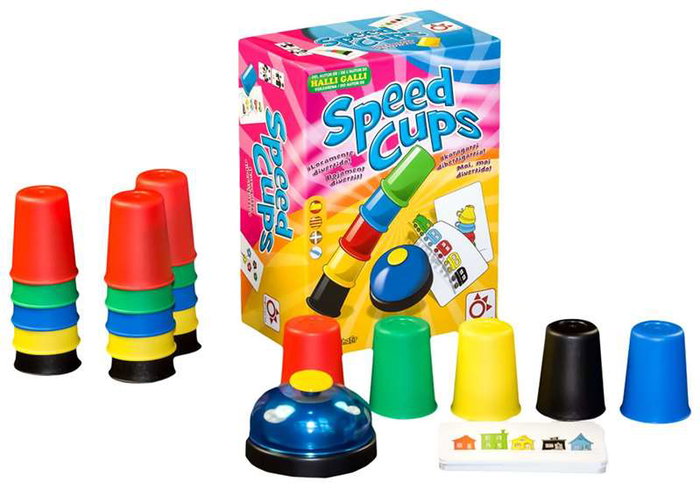Mercurio Juego speed cups Jeu de société familial d'action et de rapidité - Édition multilangue (castellano, catalán, euskera, gallego) Mercurio Juego speed cups Jeu de société familial d'action et de rapidité - Édition multilangue (castellano, catalán, euskera, gallego)
