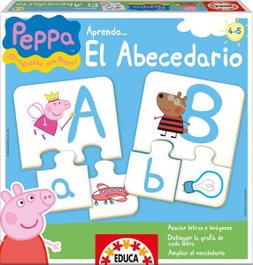 Educa Jeu éducatif Aprendo El Abecedario avec Peppa Pig - Alphabet pour enfants de 4 à 5 ans - Version espagnole et anglaise