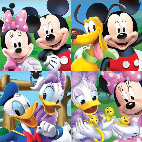 Educa Puzzles progressifs Mickey Mouse 12-16-20-25 pièces avec valisette, jeu de puzzle éducatif pour enfants de 3 à 6 ans, en espagnol et anglais Educa Puzzles progressifs Mickey Mouse 12-16-20-25 pièces avec valisette, jeu de puzzle éducatif pour enfants de 3 à 6 ans, en espagnol et anglais