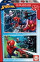 Educa Puzzle Spiderman - 2 Puzzles de 100 Pièces - Jeu en Espagnol et Anglais - À Partir de 6 Ans