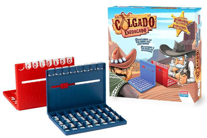 Falomir - Jeu de société colgado en espagnol pour 2 joueurs - Jeu d'esprit et de mots à deviner Falomir - Jeu de société colgado en espagnol pour 2 joueurs - Jeu d'esprit et de mots à deviner