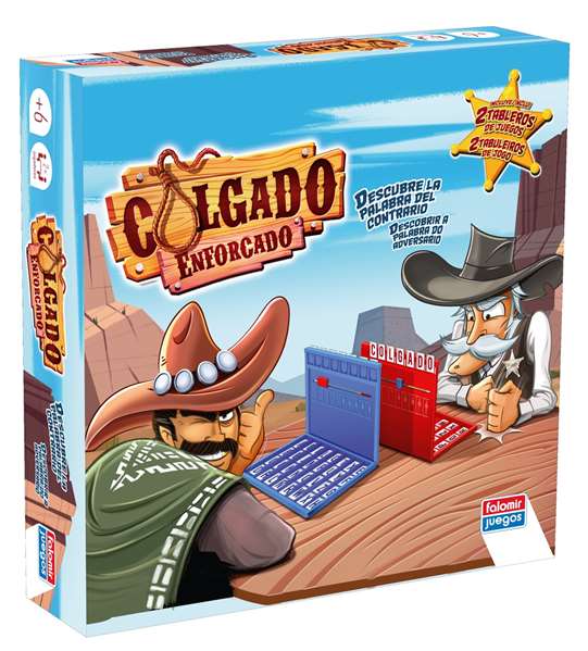 Falomir - Jeu de société colgado en espagnol pour 2 joueurs - Jeu d'esprit et de mots à deviner Falomir - Jeu de société colgado en espagnol pour 2 joueurs - Jeu d'esprit et de mots à deviner