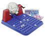 Falomir Bingo XXL Premium - Jeu de bingo avec 72 cartes et boules indélébiles (40x33x21 cm) - Version espagnole