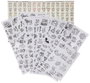 Falomir Juego Tatuajes y Pegatinas - Coffret créatif 250 autocollants et 112 tatouages temporaires avec 4 feutres et pochoirs - À partir de 6 ans
