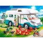 Playmobil Family Fun - Caravane d'été Jouet, Caravane de Vacances en Plastique pour Enfants à partir de 4 Ans