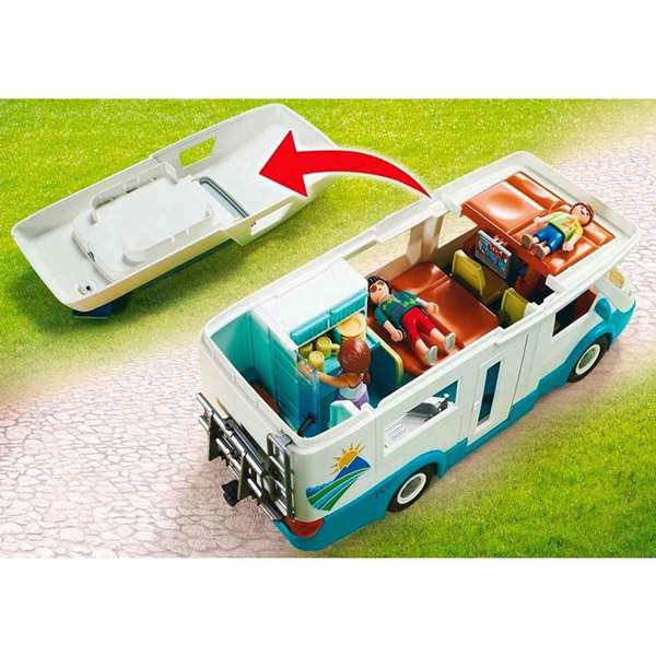 Playmobil Family Fun - Caravane d'été Jouet, Caravane de Vacances en Plastique pour Enfants à partir de 4 Ans Playmobil Family Fun - Caravane d'été Jouet, Caravane de Vacances en Plastique pour Enfants à partir de 4 Ans