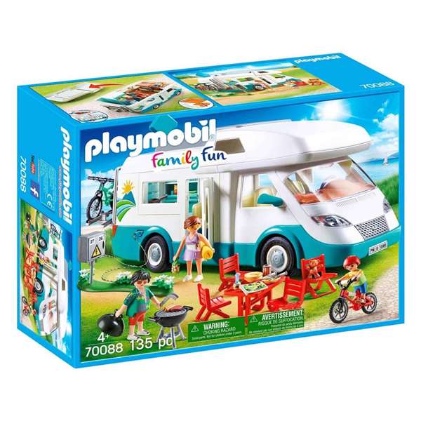 Playmobil Family Fun - Caravane d'été Jouet, Caravane de Vacances en Plastique pour Enfants à partir de 4 Ans Playmobil Family Fun - Caravane d'été Jouet, Caravane de Vacances en Plastique pour Enfants à partir de 4 Ans