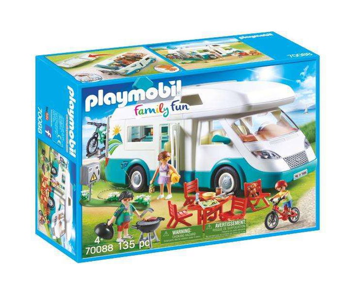 Playmobil Family Fun - Caravane d'été Jouet, Caravane de Vacances en Plastique pour Enfants à partir de 4 Ans Playmobil Family Fun - Caravane d'été Jouet, Caravane de Vacances en Plastique pour Enfants à partir de 4 Ans