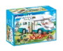 Playmobil Family Fun - Caravane d'été Jouet, Caravane de Vacances en Plastique pour Enfants à partir de 4 Ans