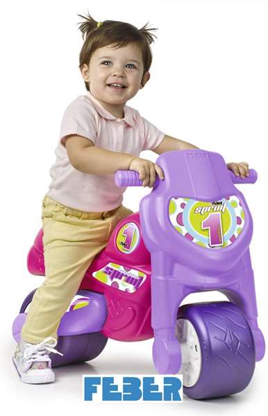 Feber Motofeber 1 Sprint - Correpasillos moto pour bébé, couleur rose, 62 cm Feber Motofeber 1 Sprint - Correpasillos moto pour bébé, couleur rose, 62 cm
