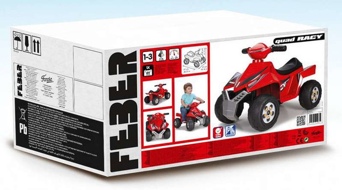 Feber Quad Jouet Electrique Racy 6V Rouge