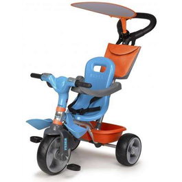 Feber Triciclo Baby Plus Music - Tricycle évolutif pour bébé avec musique, 91,2 x 98,3 x 51,5 cm, à partir de 9 mois
