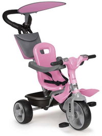 Feber Triciclo Baby Plus Music Rosa 91,2x98,3x51,5 cm, Tricycle enfant musical avec piles pour 9 mois et plus