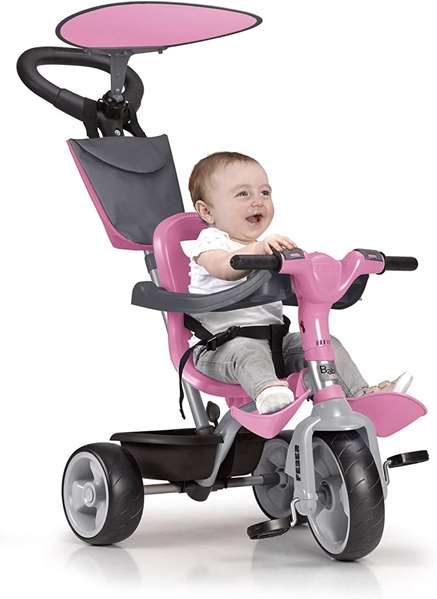 Feber Triciclo Baby Plus Music Rosa 91,2x98,3x51,5 cm, Tricycle enfant musical avec piles pour 9 mois et plus Feber Triciclo Baby Plus Music Rosa 91,2x98,3x51,5 cm, Tricycle enfant musical avec piles pour 9 mois et plus