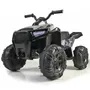 Feber Boxer Quad électrique pour enfant 12V Noir - 3 ans et plus, charge max 30 kg, frein automatique, vitesse 5 km/h, 85x58x59 cm
