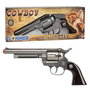Gonher Revolver Cowboy 12 Coups Argenté