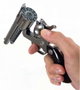 Gonher - Réplique de pistolet à 8 coups, argenté, dimensions 27 x 9,5 x 3,5 cm, jouet sans piles