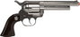 Gonher - Réplique de pistolet à 8 coups, argenté, dimensions 27 x 9,5 x 3,5 cm, jouet sans piles