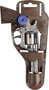 Gonher Revolver 8 coups pour enfant, jouet métallique 12x23x3,5 cm, recommandé à partir de 3 ans