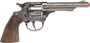Gonher Revolver 8 coups pour enfant, jouet métallique 12x23x3,5 cm, recommandé à partir de 3 ans
