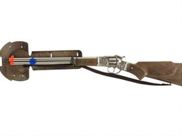 Gonher Rifle Cowboy 8 coups pour enfants, jouet à canon basculant en métal (14,5x66x3 cm) - Recommandé à partir de 3 ans