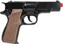 Gonher - Pistolet jouet police en métal 8 coups 17 x 12 cm, âge recommandé 3 à 99 ans