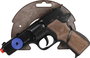 Gonher - Pistolet jouet police en métal 8 coups 17 x 12 cm, âge recommandé 3 à 99 ans