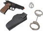 Gonher Revolver Police avec accessoires et 8 coups