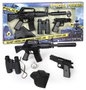 Gonher Jouet policier avec 8 tirs - Rifle d'assaut, pistolet et accessoires (plaque, cartouchière, jumelles)