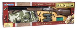 Gonher - Fusil de chasse jouet à 2 coups avec gilet, dimensions 85 x 27 x 5 cm, jouet d'imitation