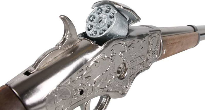 Gonher Rifle Winchester 8 Tiros - Rifle jouet pour enfants - Dimensions : 69,5 x 12,5 x 3,5 cm