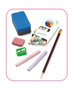 Molto Pupitre Tableau Rose - Bureau d'enfant 90 cm avec Ardoise et 16 Accessoires - Age Recommandé: 3 ans et plus
