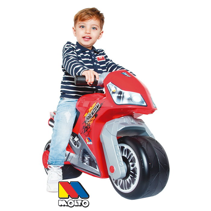 Molto Moto Cross Premium pour Enfant, Motocyclette Trotteur avec Roues Tout Terrain, Design Rouge, Jouet pour Enfants à partir de 2 Ans Molto Moto Cross Premium pour Enfant, Motocyclette Trotteur avec Roues Tout Terrain, Design Rouge, Jouet pour Enfants à partir de 2 Ans