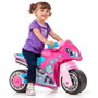 Molto Motocyclette trotteur fille 72 cm en plastique rose - Jouet d'équilibre pour enfant (18 mois à 99 ans)