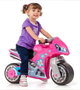 Molto Motocyclette trotteur fille 72 cm en plastique rose - Jouet d'équilibre pour enfant (18 mois à 99 ans)