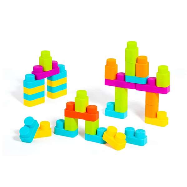 Molto Sac de construction avec 150 pièces - Jeu de blocs - Pour enfants dès 1 an et adultes