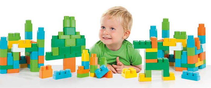 Molto Sac de construction avec 150 pièces - Jeu de blocs - Pour enfants dès 1 an et adultes