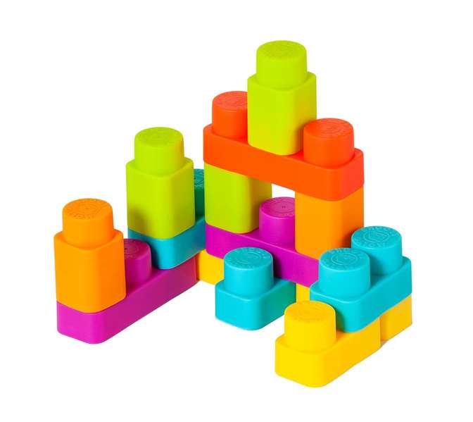 Molto Sac de construction avec 150 pièces - Jeu de blocs - Pour enfants dès 1 an et adultes