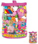Molto - Jeu de construction 80 pièces - Sac rose - Jouet en plastique - Instructions en espagnol et anglais