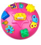 Molto 6503 Seta activités rose 40 cm avec musique, sons et formes pour enfant de 1 an et plus, jeu d'éveil musical et lumineux en plastique