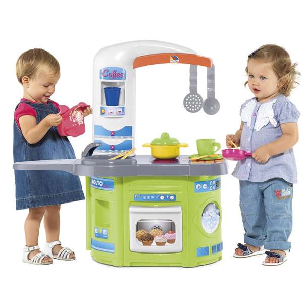 Molto Ma première cuisine de 68 cm pour enfant avec 12 accessoires, âge recommandé 2 ans et plus