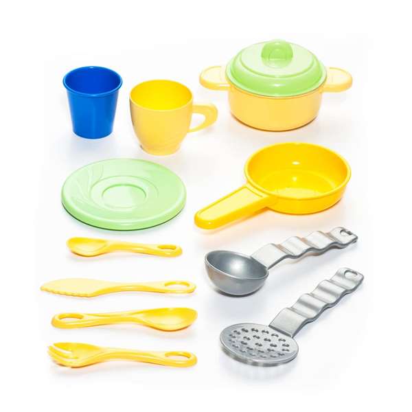 Molto Ma première cuisine de 68 cm pour enfant avec 12 accessoires, âge recommandé 2 ans et plus